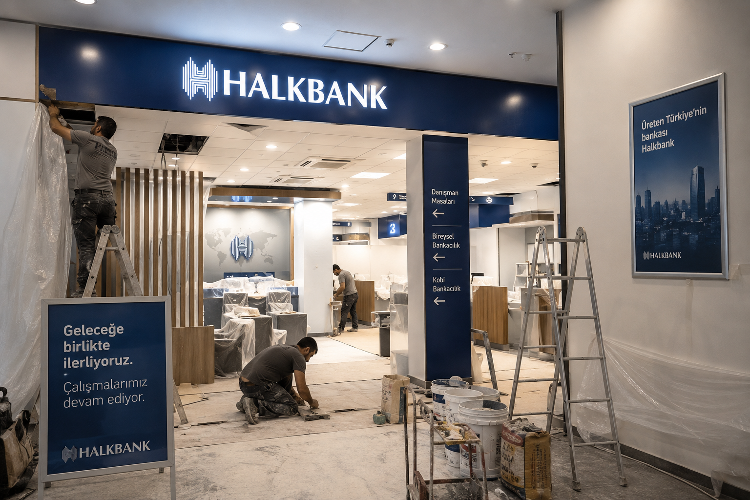 Halkbank şube tadilat projesi